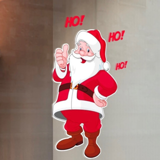 Adesivo Decorativo do Papai Noel para Vitrine - Especial de Natal - Adesivo em Vinil em Oferta na Shopee