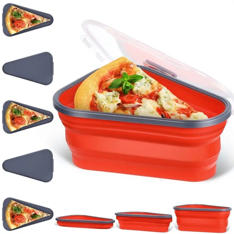 Marmita Porta Pizza Retrátil Recipiente Expansível para Fatias Multiuso em Oferta na Shopee