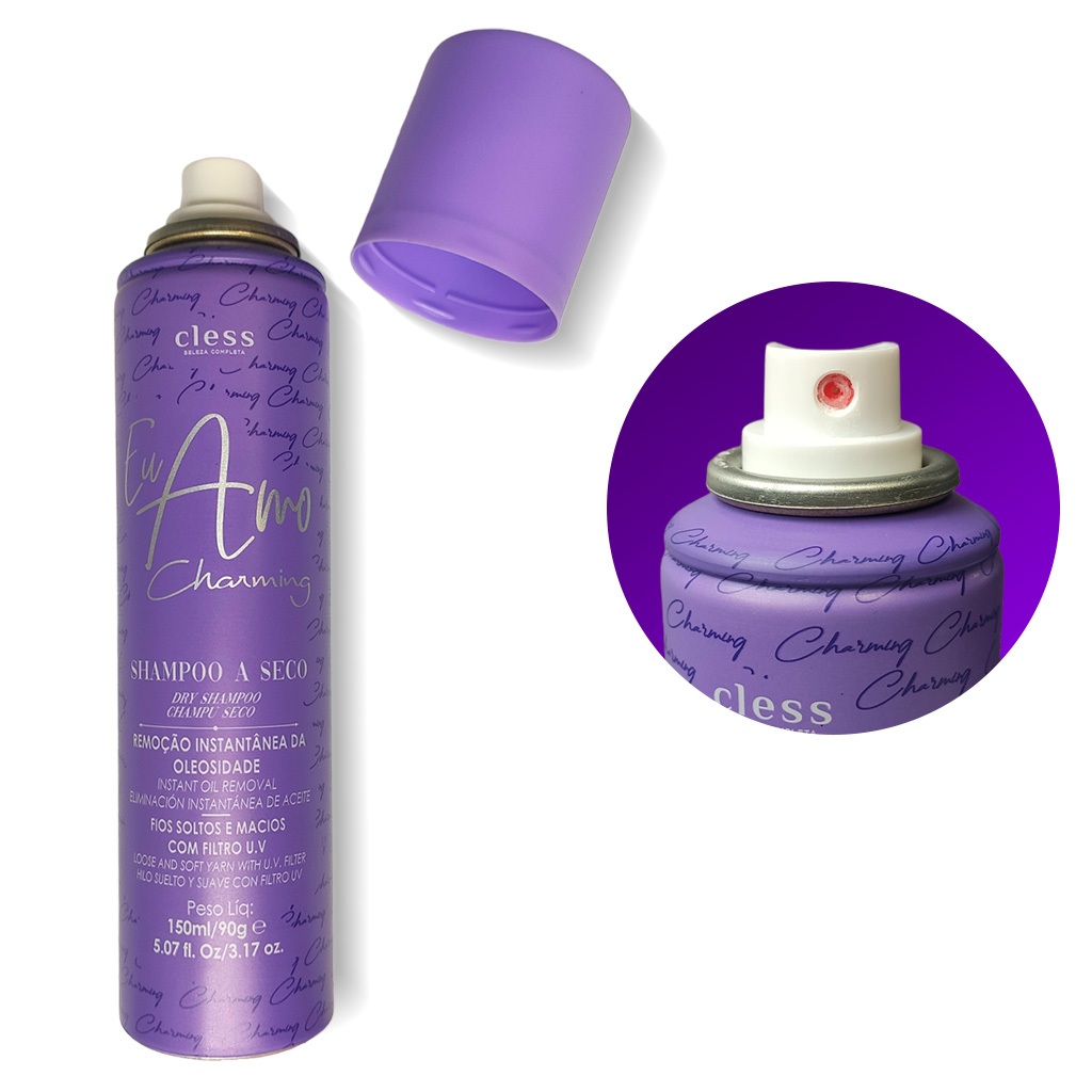 Shampoo A Seco Eu Amo Charming Da Cless Para Cabelos Oleosos