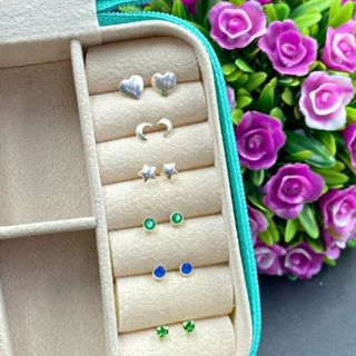 Brinco Feminino de Prata 925 Diversos - Aqua Joias