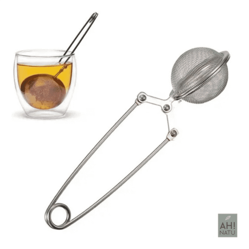 OFERTA Infusores Infuso Chá 15x4,5cm Metal Coador E Peneira De Ervas Multiuso Universal Cozinha