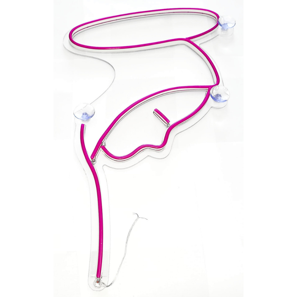 Luminoso Led Maria Neon Parabrisa Cabine Caminhao Bivolt Roxo