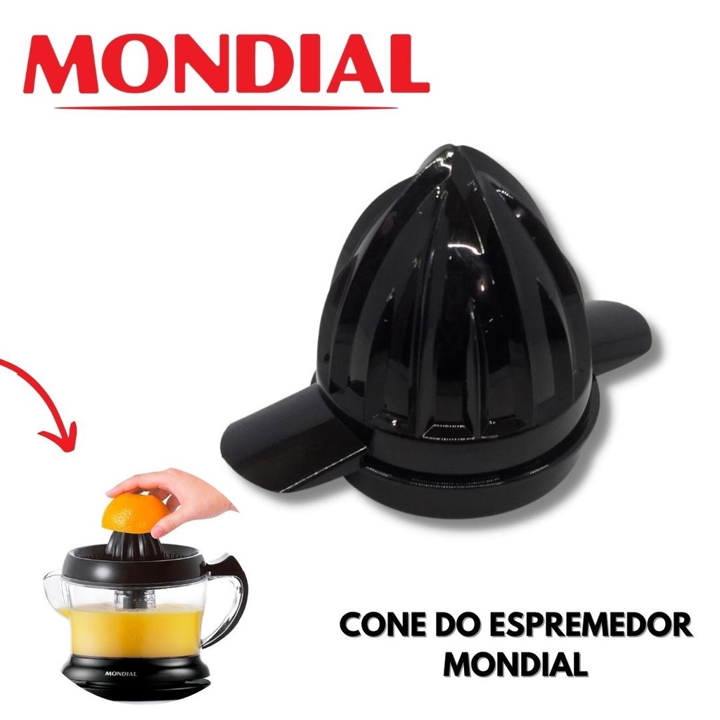 Cone Para Espremedor de laranja Mondial Turbo Maior Preto