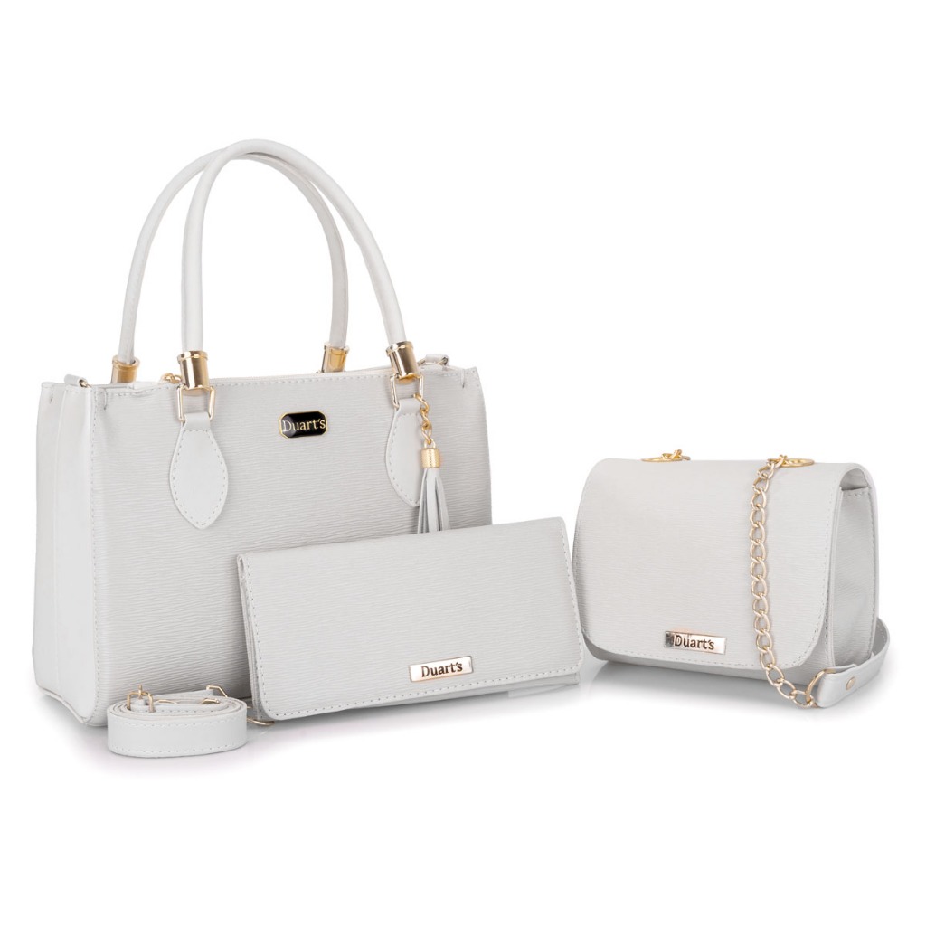 Bolsa feminina Kit Duarts 3 pçs Direto da fabrica Lançamento em Oferta na Shopee