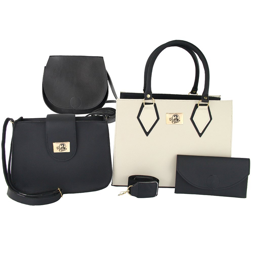 Kit 4 Bolsas Feminina Quadrada Alça Transversal Moderna Para O Dia-a-Dia