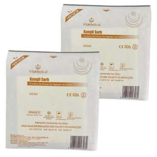 Kit 2 Curativos De Alginato De Cálcio Kangli Sorb 10x10cm - VitaMedicalaaaa