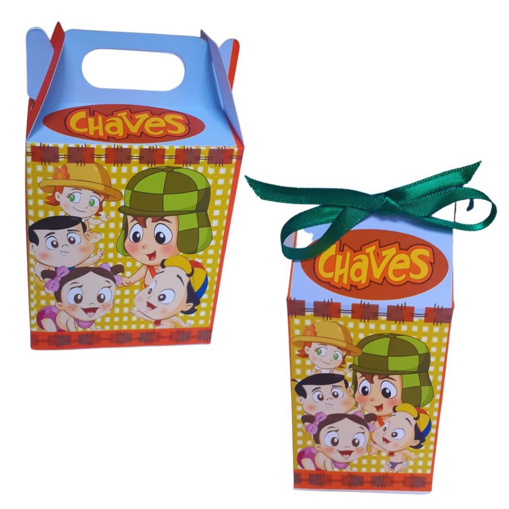 10 Maletinha e Caixinhas Milk personalizadas da Turminha do Chaves