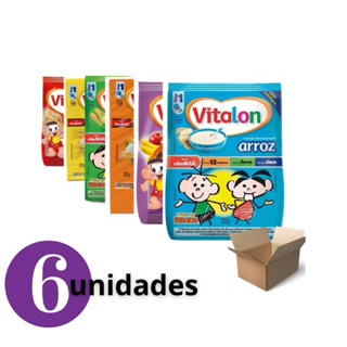 kit de 6 Sachês Mingau Infantil Vitalon 200g
