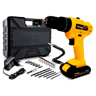 Parafusadeira Furadeira 12v C/ Impacto + Kit Maleta