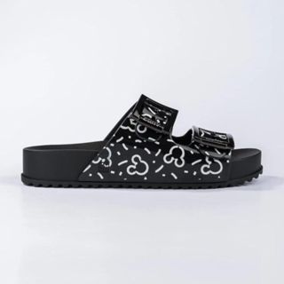 Sandália Slide Rasteira Mickey Mouse Feminina - Zaxy