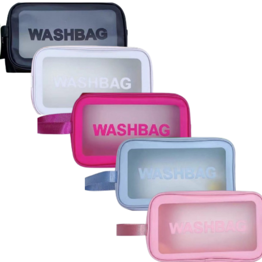 Necessaire Estojo Organizadora Para Maquiagem, Cosmeticos E Viagem Bag Impermeavél Transparente Portatil HZ-684