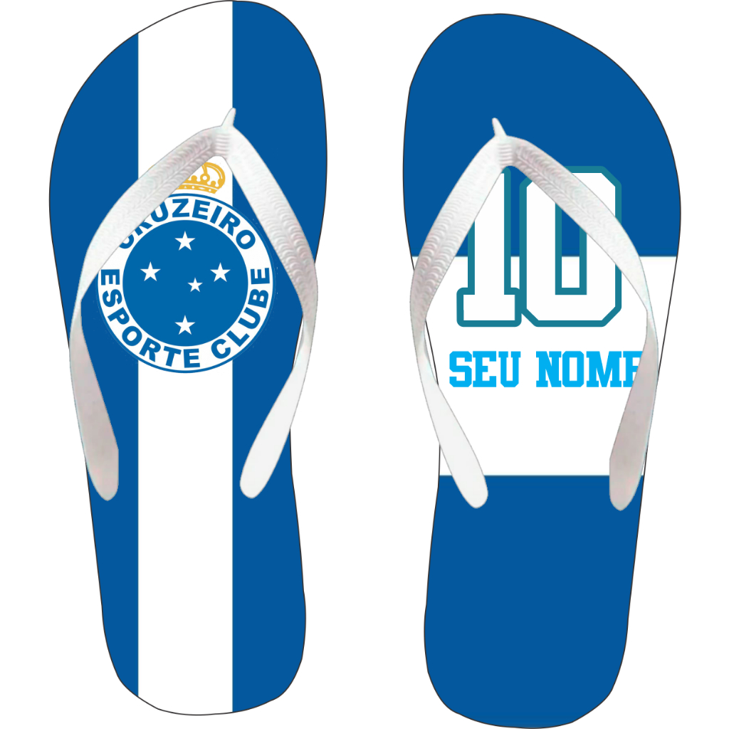 Chinelo Personalizado Do Cruzeiro