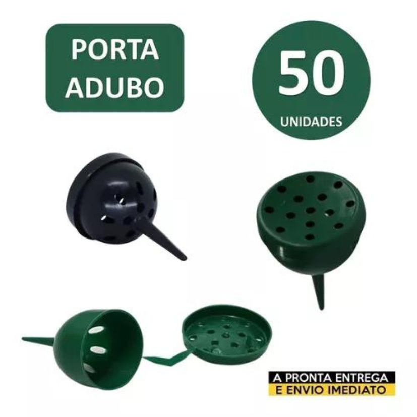 Porta Adubo Pequeno Orquídeas e Bonsai - Cor Verde - 50 Unidades