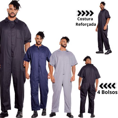 MACACÃO BRIM PROFISSIONAL PARA PEDREIRO - 31
