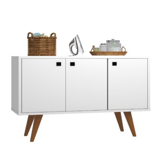 Balcão Cozinha Aparador Buffet Retrô C/3 Portas 91cm