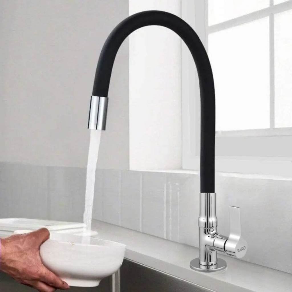 Torneira De Cozinha Gourmet Flexível Super Luxo Com Arejador Giro 360 De Bancada Balcão Mesa Pia