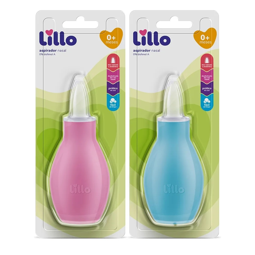 Aspirador Nasal Lillo Bebê 0 a 2 Anos Infantil 0 a 12 Meses