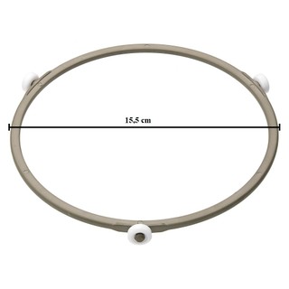 Roldana Rodizio Aro Giratório com 16 cm de diâmetro Para Prato Micro-ondas de 18 a 20 litros