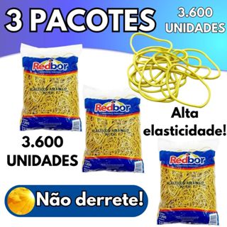 3 Kg Elástico Amarelo Latex Borracha Pra Dinheiro Escolar Escritorio N°18 Kit C/3 Red Bor em Oferta na Shopee