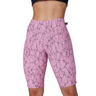 Bermuda Básica Ciclista Jacquard Cintura Alta Em Poliéster Suplex  WOLFOX