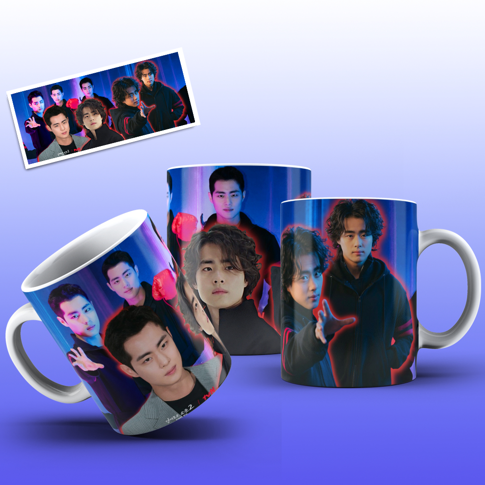 Caneca do Dorama Caçadores de Demônios - Somente do Ator Jo Byeong-kyu - So Moon - The Uncanny Counter - Ator Principal - Kdrama