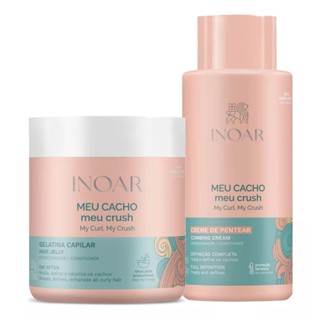 Kit Creme de Pentear e Gelatina Meu Cacho, Meu Crush Inoar