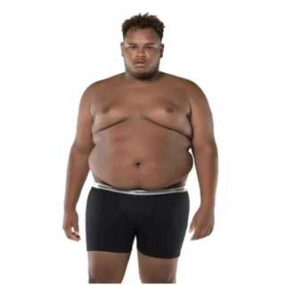 Cuecas Boxer PLUS SIZE Microfibra LISA Extra Grande box G1- G2 - G3 - G4
