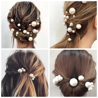 Grampo Perolas Noiva Enfeite Dourado Ponto Luz Penteado Festa Casamento 18 peças