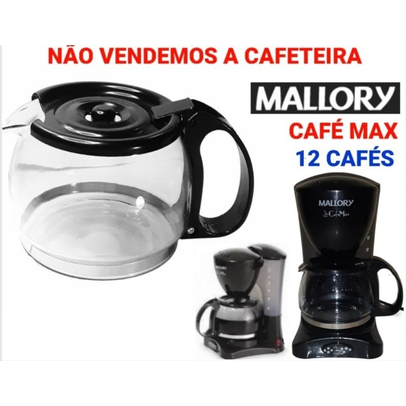 Jarra Para Cafeteira Mallory Café Max "12 Cafés" - (NÃO SERVE NA 15 CAFÉS)