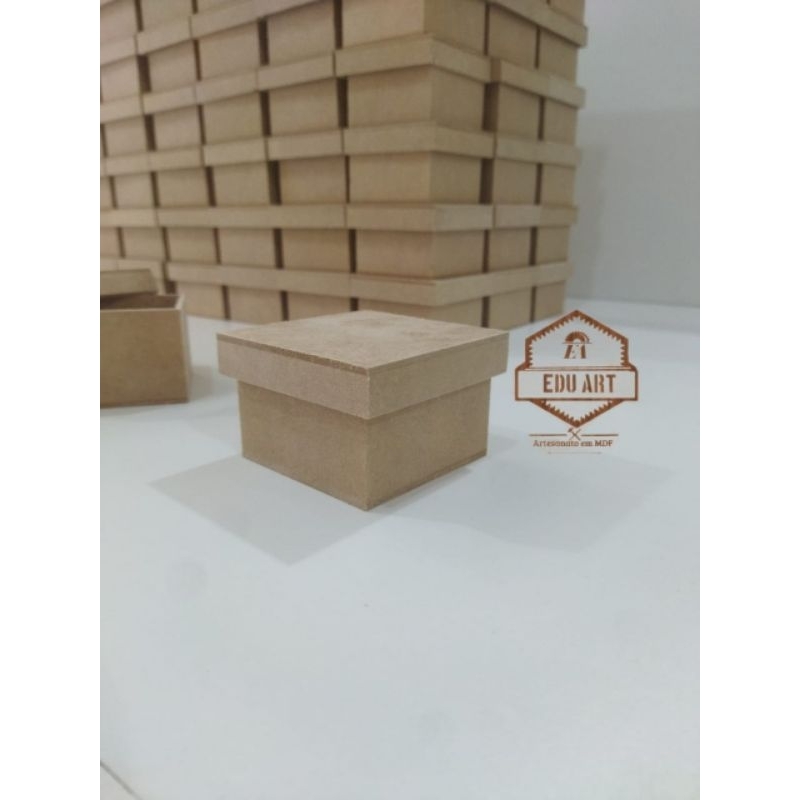 kit 50 caixas 7x7x5 em mdf