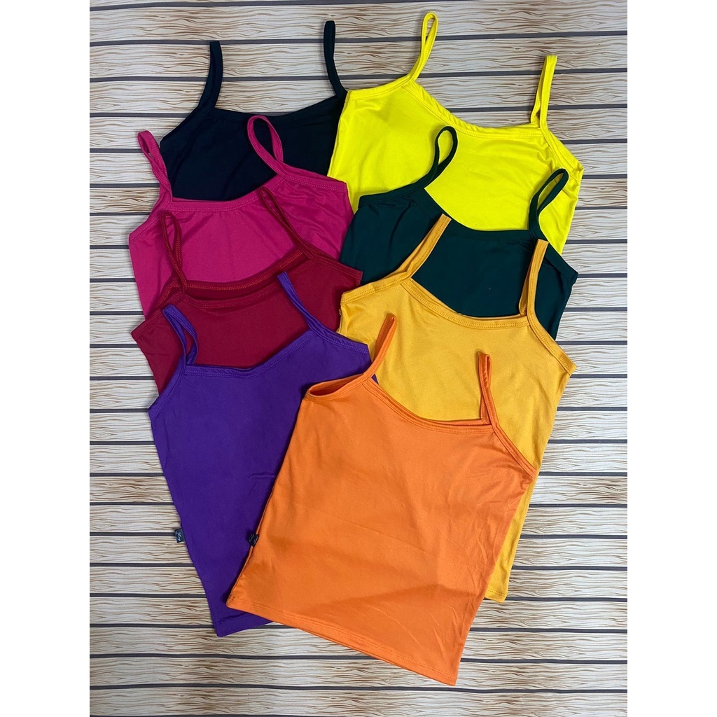 Kit 5 Blusa Regata Alcinha Em Malha Suede Confortável Versátil Barata Promoção De Qualidade