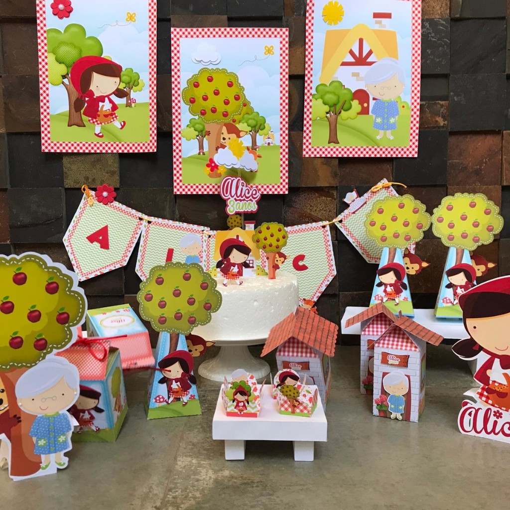 Festa de aniversário chapeuzinho vermelho! decoração | enfeite | só um bolinho | personalizado | lembrancinha | caix