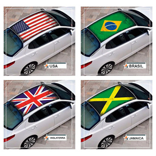 180X120 cm Adesivo Bandeira Países Para Capo e Teto de Carro Impressão em Alta Definição Automotivo IMP em Oferta na Shopee
