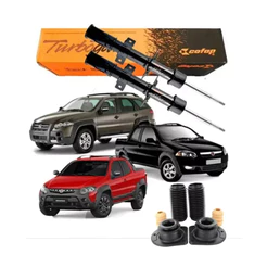 Par Amortecedor Dianteiro Novo Fiat Palio Adventure Locker Strada Cofap + Kits