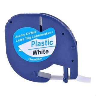 Fita Plástica Para Rotulador Dymo Letratag 91201