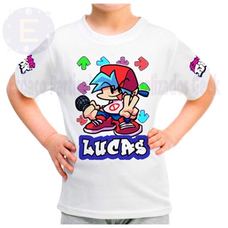 Camiseta Friday night funkin Personalizada com nome - Boyfriend em Oferta na Shopee