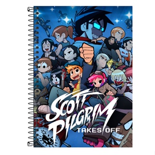 Caderno Personalizado Scott Pilgrim - 1 matéria, 10 matérias  20 matérias em Oferta na Shopee