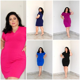 vestido plus size visco laycra moda feminino tendência lançamento verão larguinho soltinho moda cristã evangélica