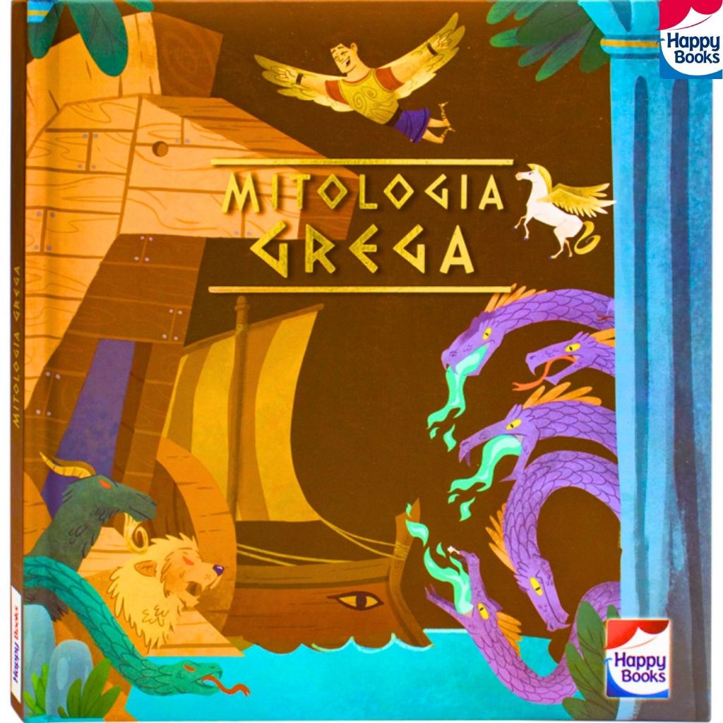 Livro Infantil Mitologia Grega Edição Luxo Histórias Contos Curiosidades e Muito Mais! | Happy Books