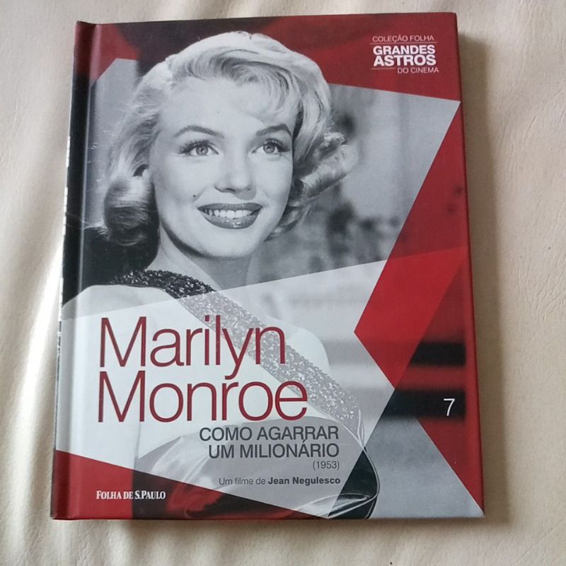 filme em DVD parte da coleção da folha de S. Paulo Marilyn Monroe como agarrar um milionário.