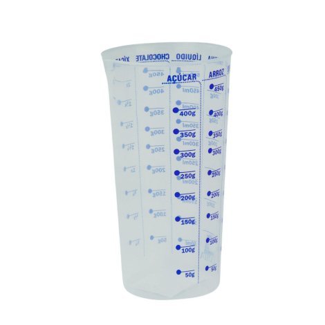 Copo Graduado Medidor de 500ml / gramas com Graduação de Xícara, Chocolate, Semolina, mL, Arroz, Farinha e Açúcar Envio Imediato