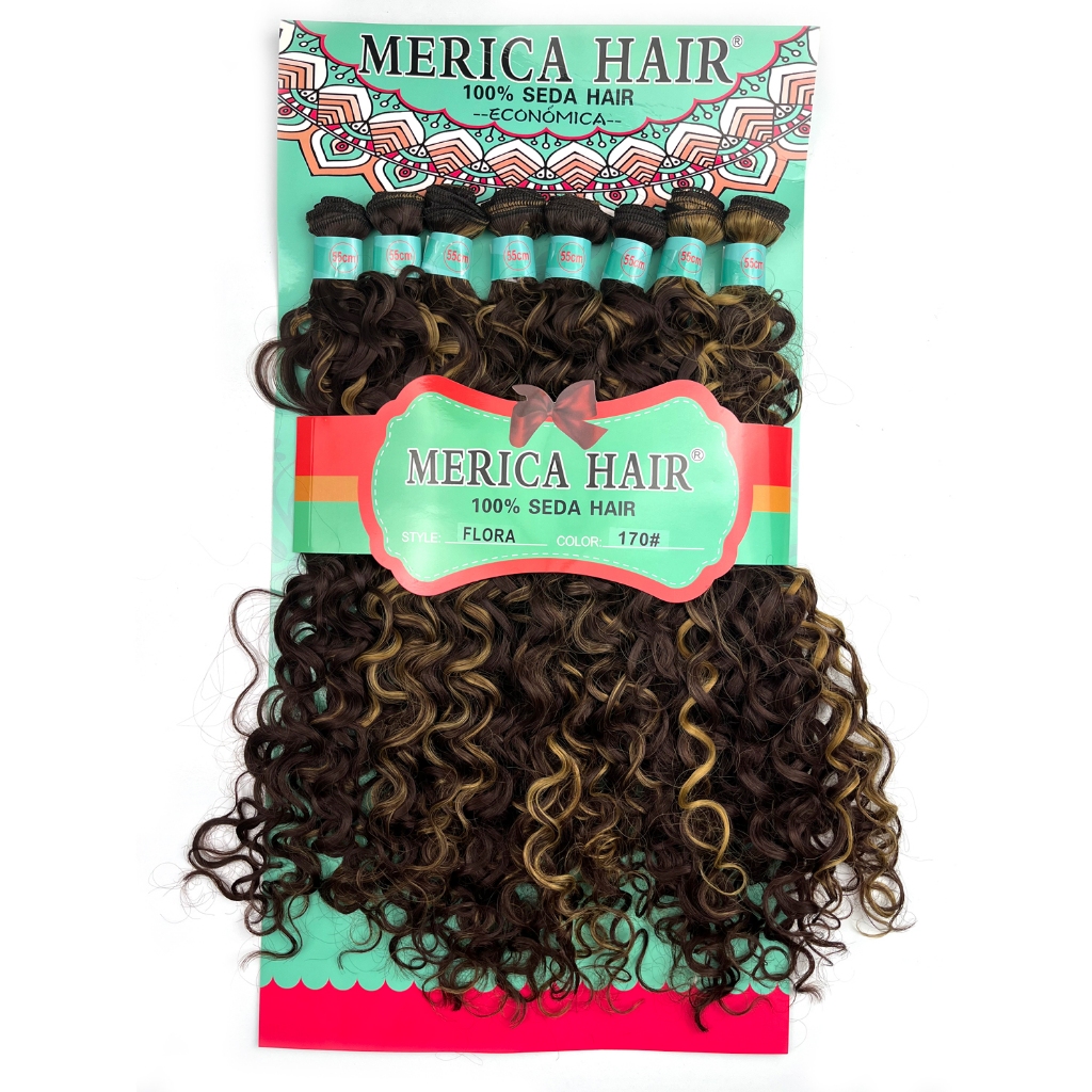 Cabelo 100% Orgânico Cacheado - Super Star - Merica Hair - Flora OU Elma - 1pct