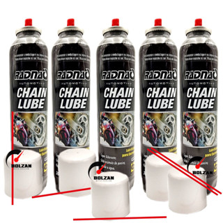 5 Unidades de Lubrificantes Graxa Spray Corrente Moto/ Bicicletas 300ml cada Radnaq