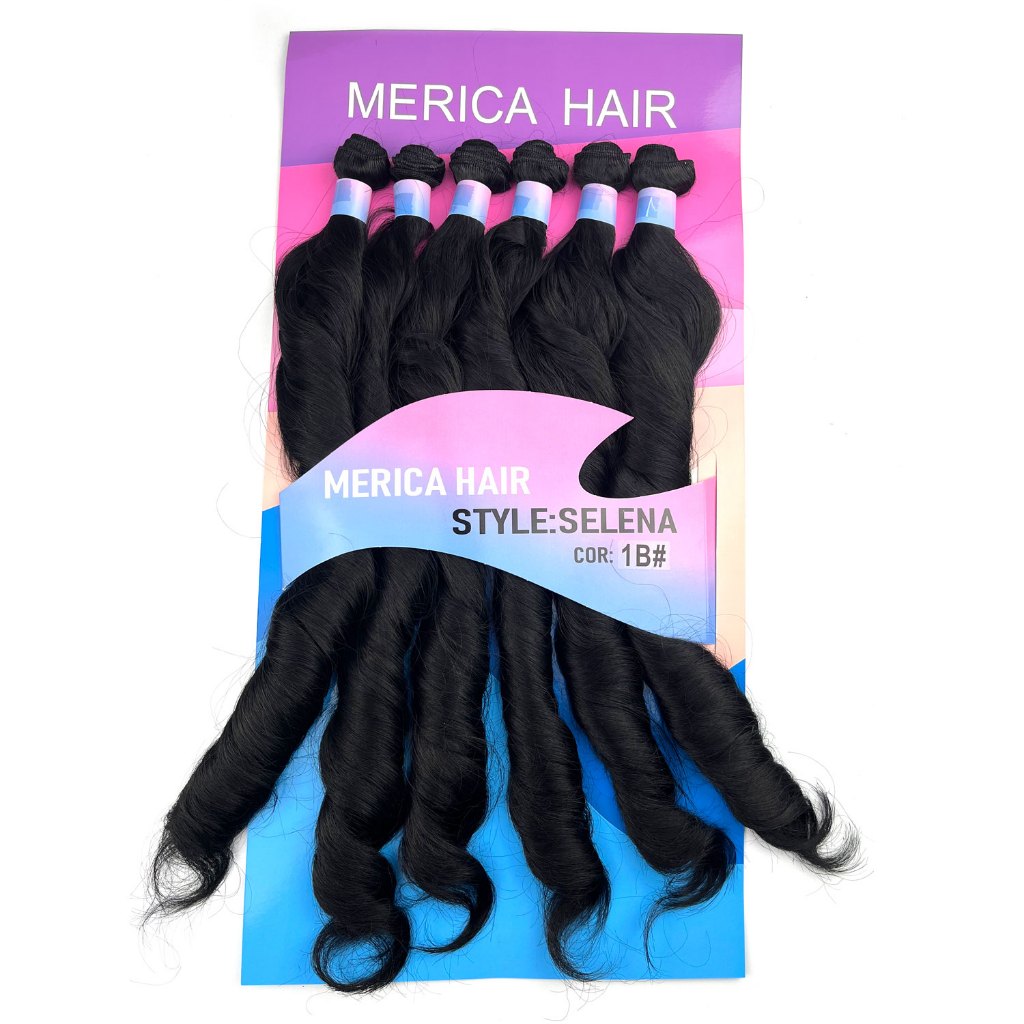 Cabelo Orgânico Ondulado - Super Star - Merica Hair- Selena -  280gr/1pacote em Oferta na Shopee