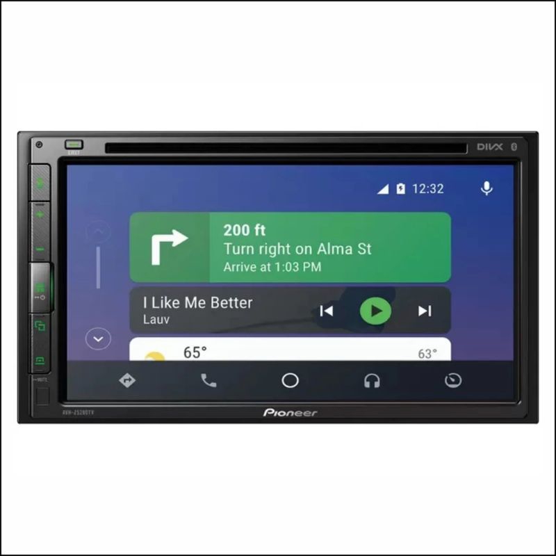 Central Multimídia Pioneer AVH-Z5280TV LCD 6.8 2Din Touch Apple Carplay e Android Auto