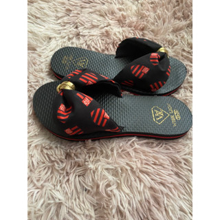 Chinelo Feminino Flamengo Preto