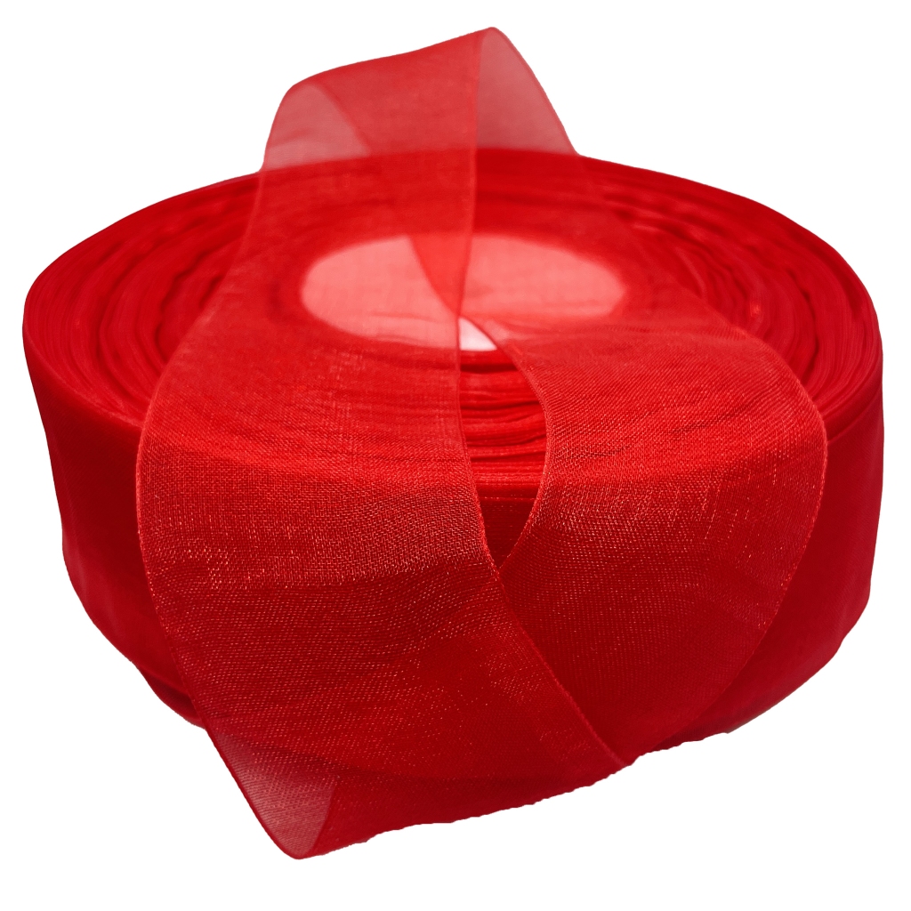 Fita de Organza Voal de Qualidade Premium Com 10 Metros 38mm — imagem 2 de 2