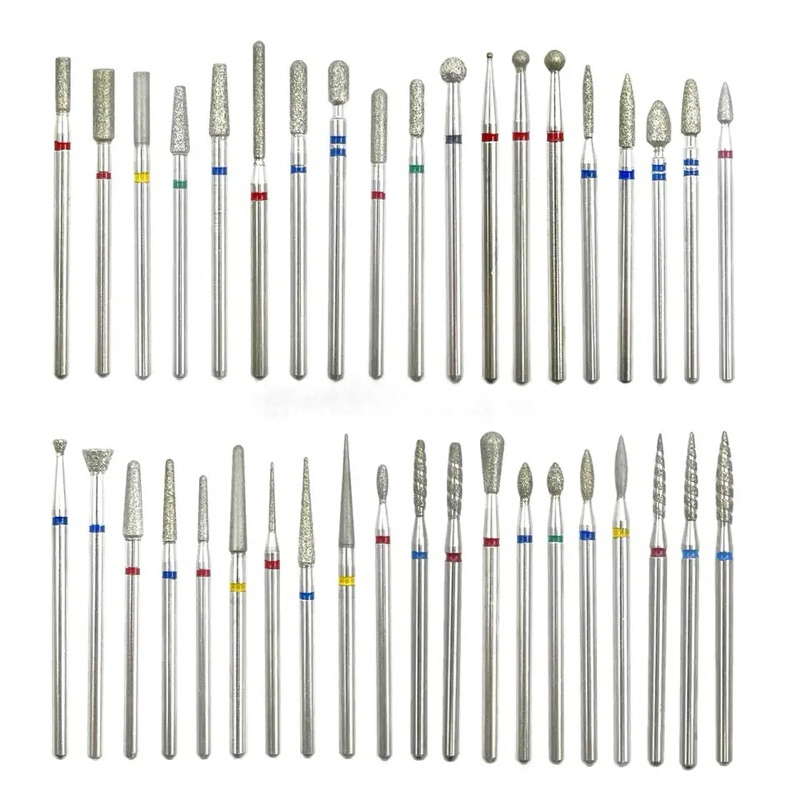 Broca diamantada  PM 61, PM 23,  lentilha e roda  nail designer podologia