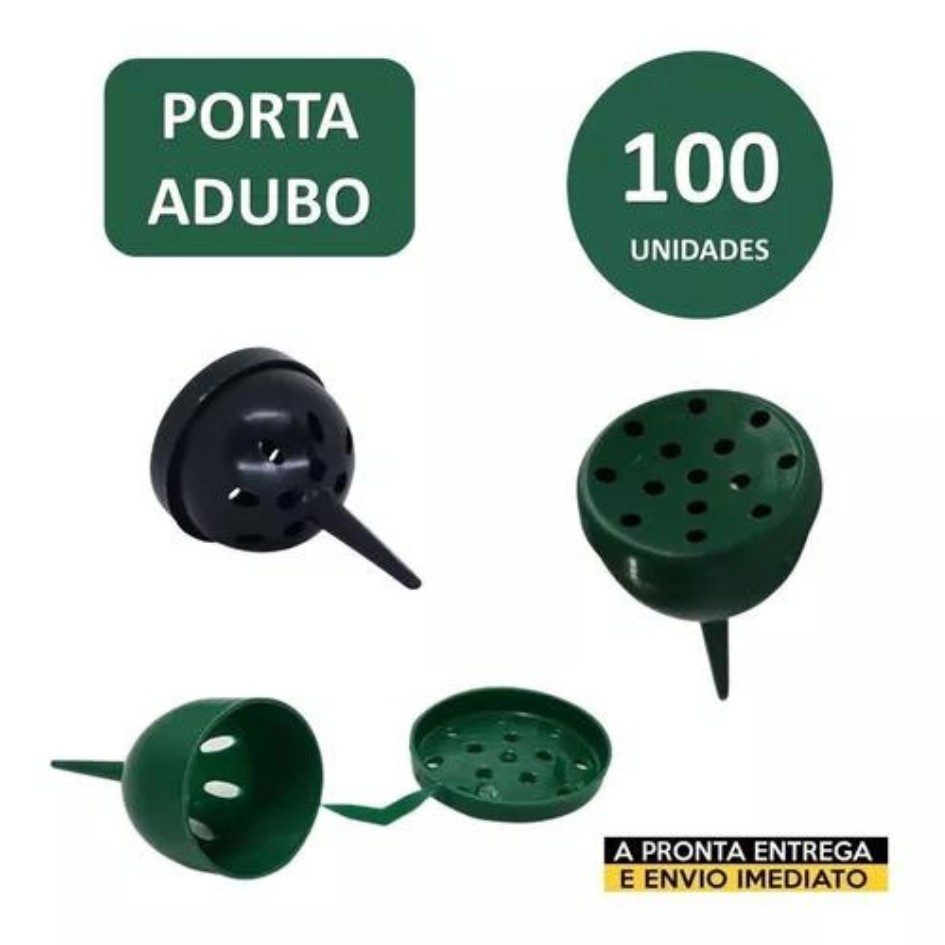 Porta Adubo Pequeno Para Orquídeas Bonsai - Cor Verde - 100 Unidades
