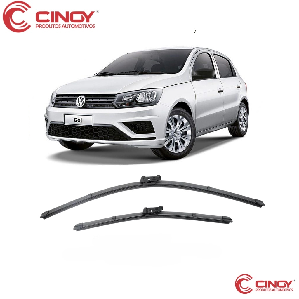 Par de Palhetas para Limpador de Parabrisa Dianteiro para Gol G6 2013 2014 2015 2016
